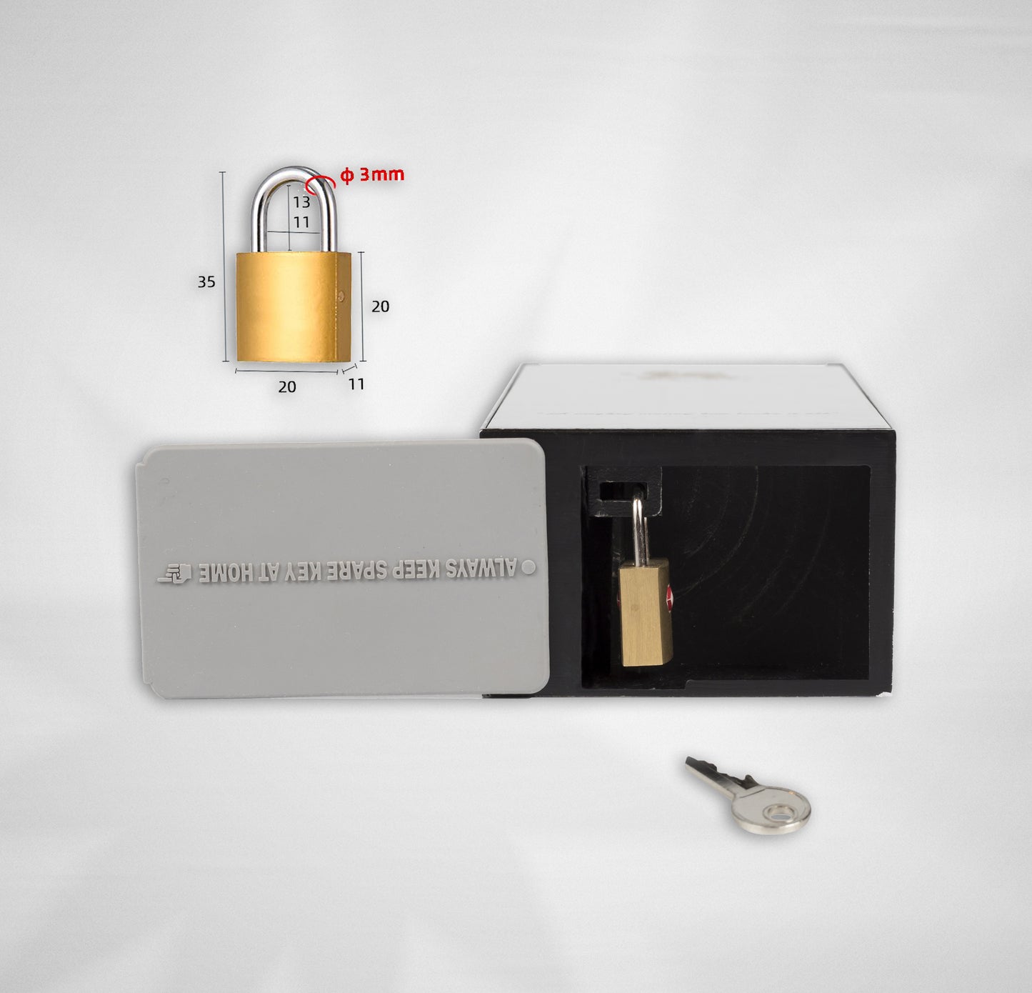 BANKROLLMATE Thick Long-wallet-sized Metal Money Box
