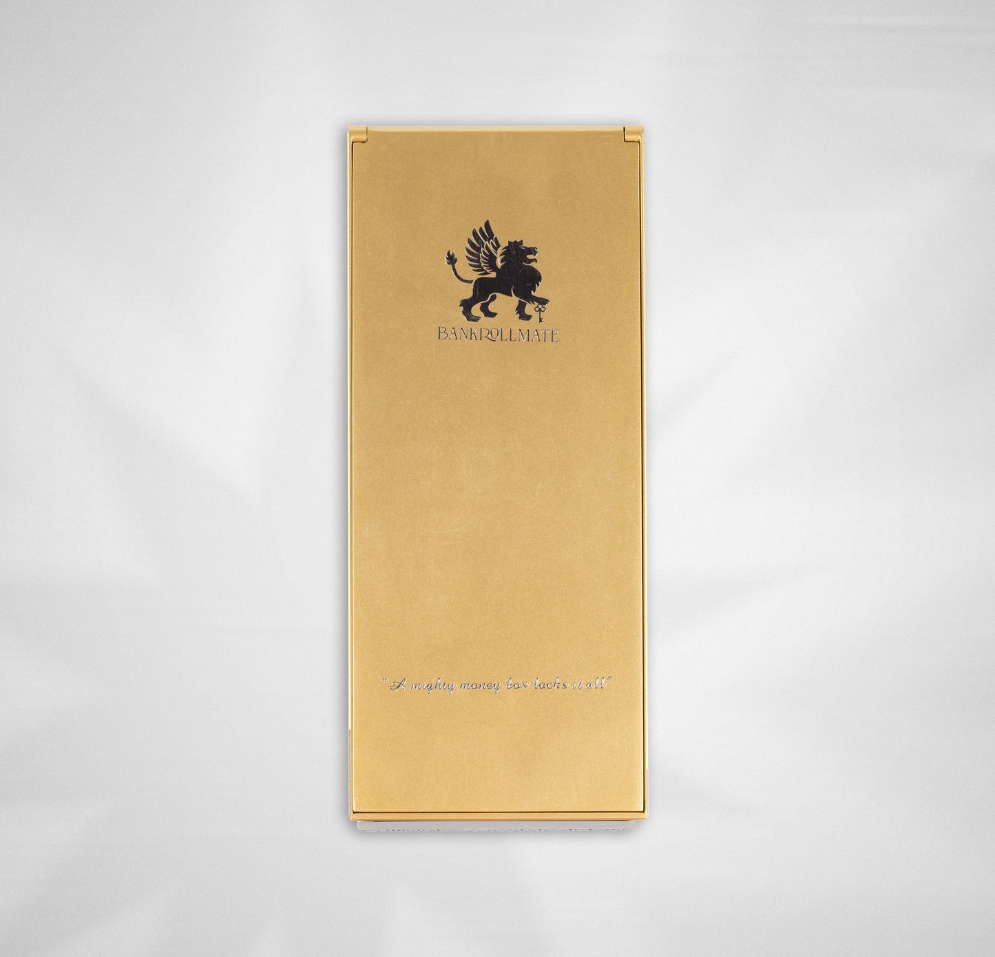 BANKROLLMATE Long-wallet-sized Metal Money Box