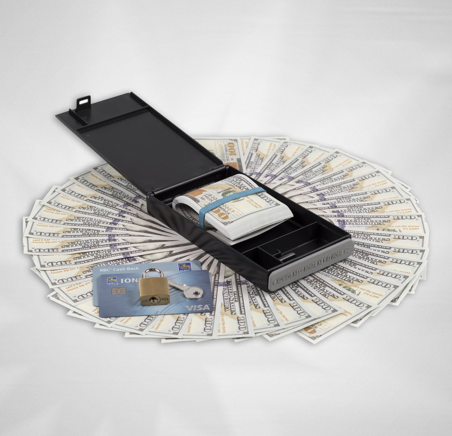 BANKROLLMATE Pocket-sized Metal Money Box