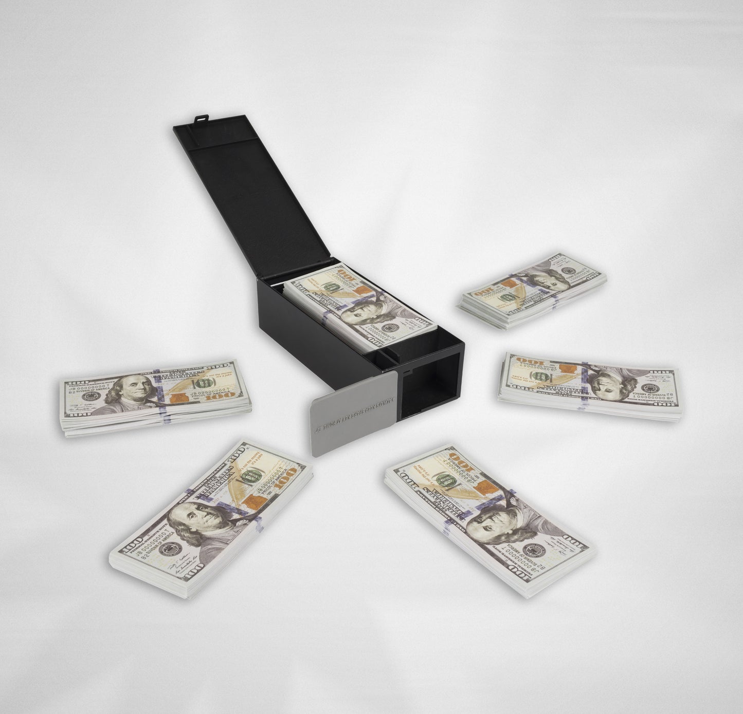 BANKROLLMATE Thick Long-wallet-sized Metal Money Box