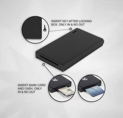 BANKROLLMATE Pocket-sized Metal Money Box